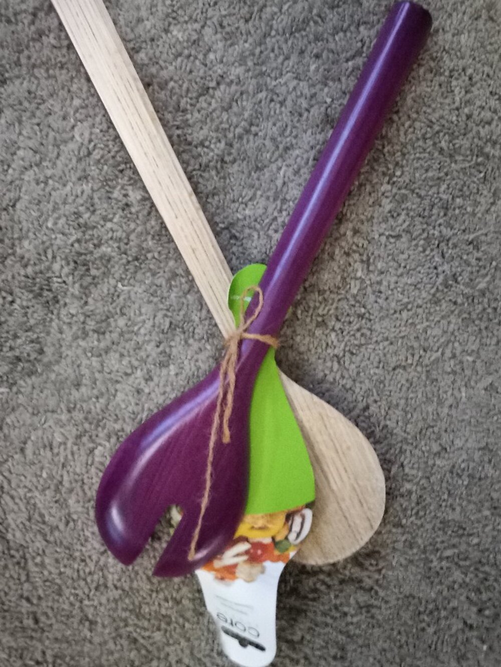 Core Bamboo Salad Servers Lilac NEW